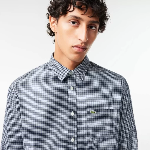 Chemise A Carreaux En Flanelle De Coton | Lacoste Online