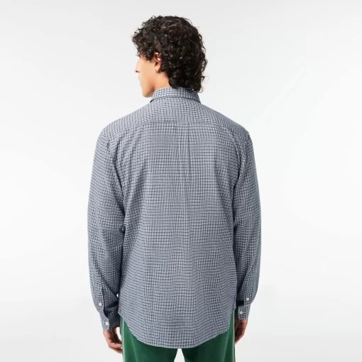 Chemise A Carreaux En Flanelle De Coton | Lacoste Online