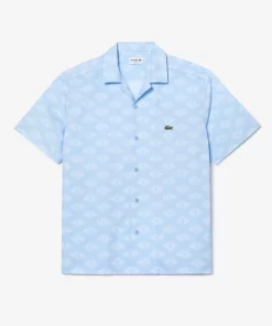 Chemise A Manches Courtes Homme Avec Imprime Monogramme | Lacoste Store