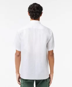 Chemise A Manches Courtes Homme En Lin | Lacoste Store