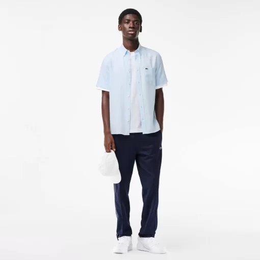 Chemise A Manches Courtes Homme En Lin | Lacoste New