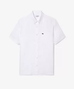 Chemise A Manches Courtes Homme En Lin | Lacoste Store