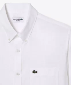 Chemise A Manches Courtes Homme En Lin | Lacoste Store