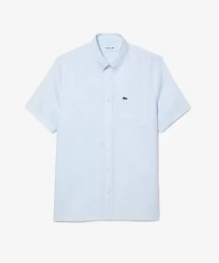 Chemise A Manches Courtes Homme En Lin | Lacoste New