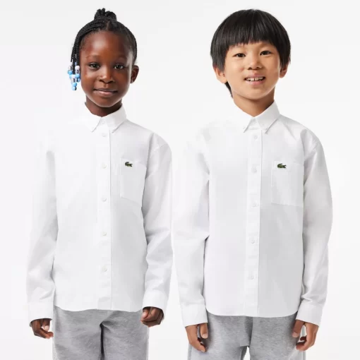 Chemise Enfant Avec Poches Contrastees Sur Le Devant | Lacoste Store