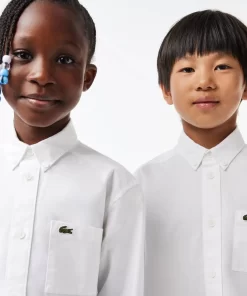 Chemise Enfant Avec Poches Contrastees Sur Le Devant | Lacoste Store