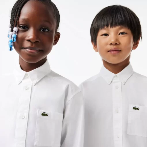 Chemise Enfant Avec Poches Contrastees Sur Le Devant | Lacoste Store