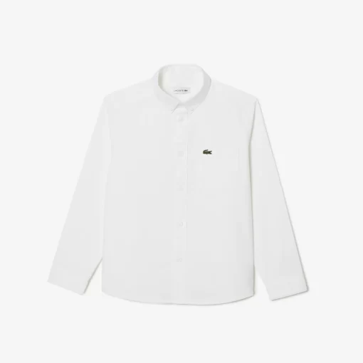 Chemise Enfant Avec Poches Contrastees Sur Le Devant | Lacoste Store