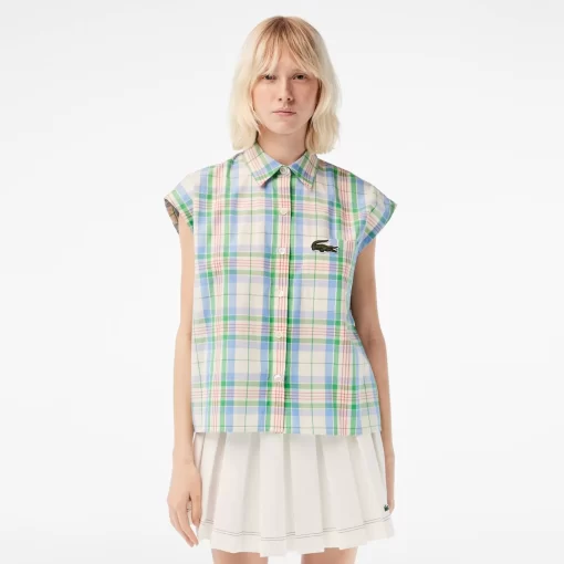 Chemise Femme Avec Imprime Carreaux | Lacoste Store