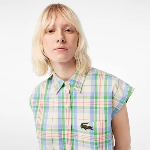 Chemise Femme Avec Imprime Carreaux | Lacoste Store