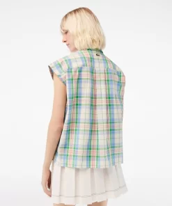 Chemise Femme Avec Imprime Carreaux | Lacoste Store