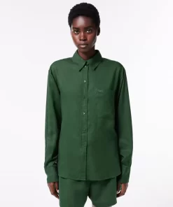 Chemise Fluide Oversize En Lyocell | Lacoste Clearance