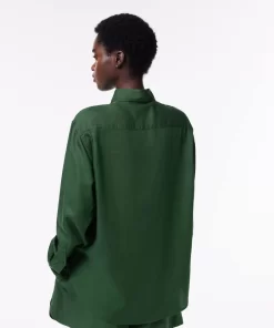 Chemise Fluide Oversize En Lyocell | Lacoste Clearance