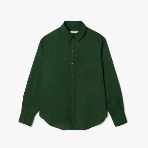 Chemise Fluide Oversize En Lyocell | Lacoste Clearance