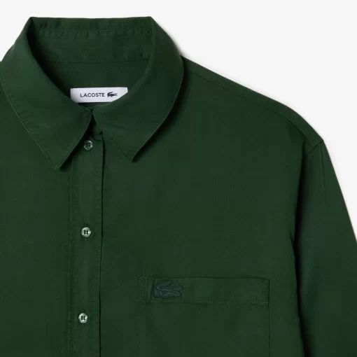 Chemise Fluide Oversize En Lyocell | Lacoste Clearance