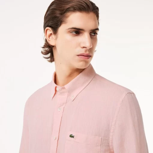 Chemise Homme En Lin | Lacoste Outlet