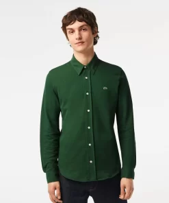 Chemise Homme Slim Fit En Pique De Coton | Lacoste Fashion