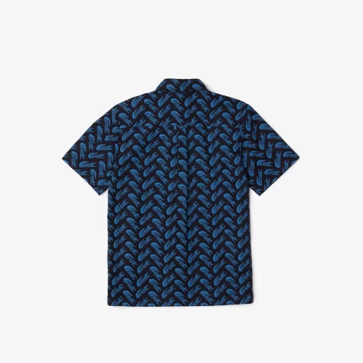 Chemise Manches Courtes Garçon En Voile De Coton | Lacoste Flash Sale