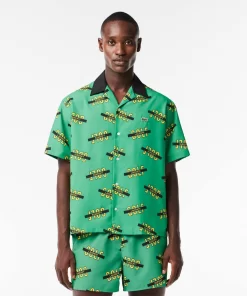 Chemise Manches Courtes Imprimee Anti-Uv | Lacoste Cheap