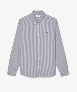 Chemise Regular Fit En Coton A Rayures | Lacoste Outlet