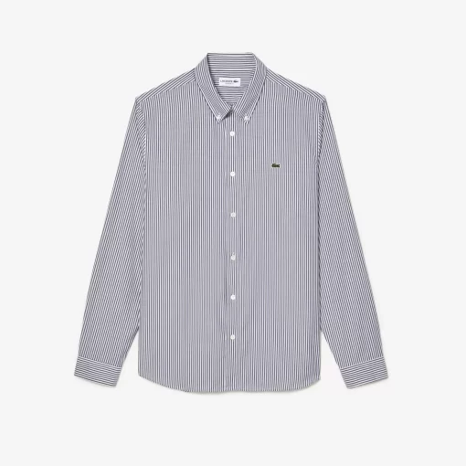 Chemise Regular Fit En Coton A Rayures | Lacoste Outlet