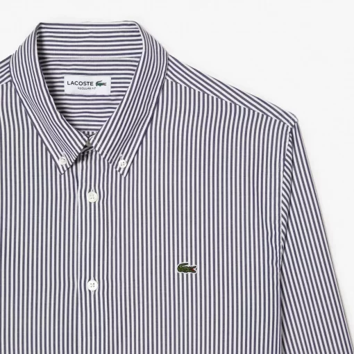 Chemise Regular Fit En Coton A Rayures | Lacoste Outlet