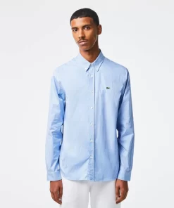 Chemise Regular Fit En Coton Premium A Carreaux | Lacoste Clearance