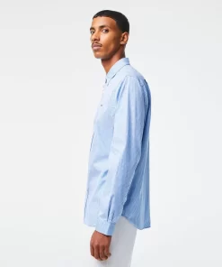 Chemise Regular Fit En Coton Premium A Carreaux | Lacoste Clearance