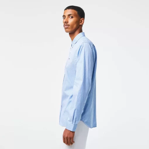 Chemise Regular Fit En Coton Premium A Carreaux | Lacoste Clearance