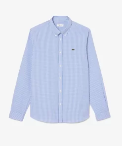 Chemise Regular Fit En Coton Premium A Carreaux | Lacoste Clearance