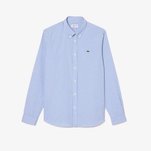 Chemise Regular Fit En Coton Premium A Carreaux | Lacoste Clearance