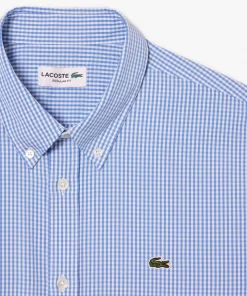 Chemise Regular Fit En Coton Premium A Carreaux | Lacoste Clearance