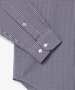 Chemise Regular Fit En Coton Premium A Carreaux | Lacoste Flash Sale