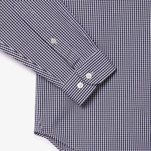 Chemise Regular Fit En Coton Premium A Carreaux | Lacoste Flash Sale