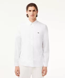 Chemise Regular Fit En Coton Premium Uni | Lacoste Store