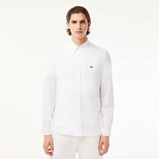 Chemise Regular Fit En Coton Premium Uni | Lacoste Store