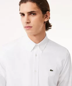 Chemise Regular Fit En Coton Premium Uni | Lacoste Store