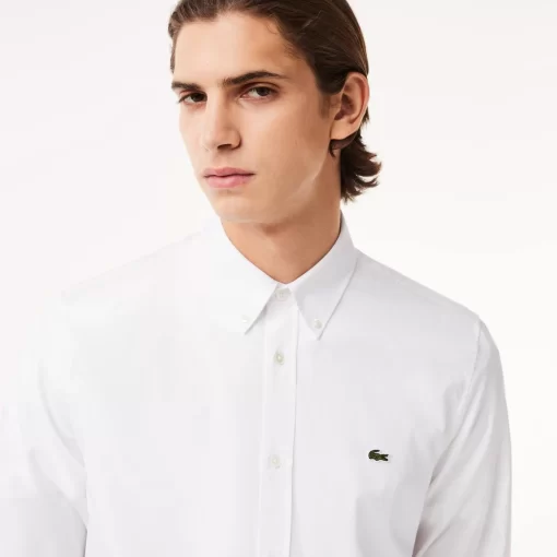 Chemise Regular Fit En Coton Premium Uni | Lacoste Store