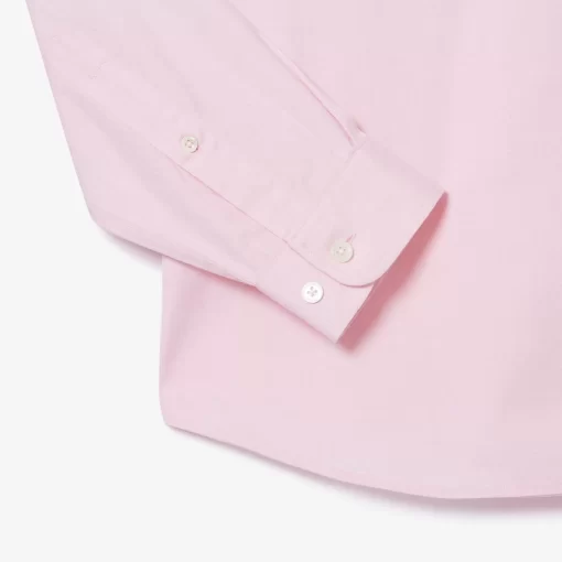 Chemise Regular Fit En Coton Premium Uni | Lacoste Sale