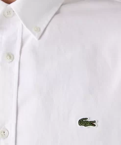 Chemise Regular Fit En Coton Premium Uni | Lacoste Store