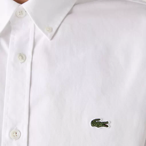 Chemise Regular Fit En Coton Premium Uni | Lacoste Store