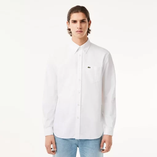 Chemise Regular Fit Oxford En Coton | Lacoste Outlet