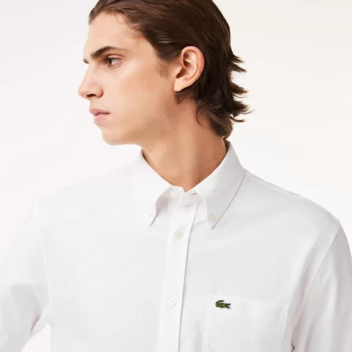 Chemise Regular Fit Oxford En Coton | Lacoste Outlet