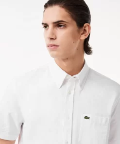 Chemise Regular Fit Oxford Manches Courtes En Coton | Lacoste Sale