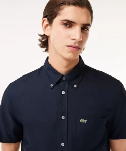 Chemise Regular Fit Oxford Manches Courtes En Coton | Lacoste Outlet