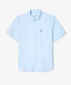 Chemise Regular Fit Oxford Manches Courtes En Coton | Lacoste Fashion