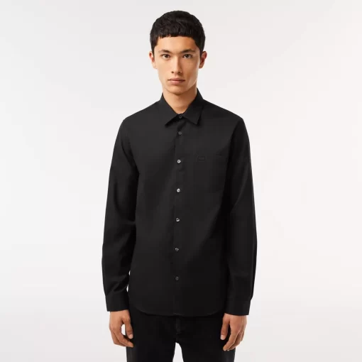 Chemise Regular Fit Unie En Coton Premium | Lacoste Clearance