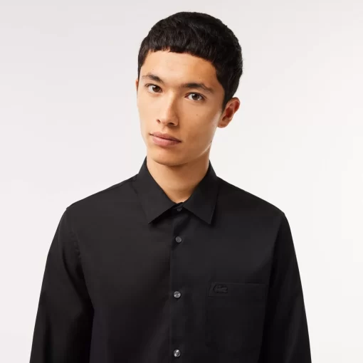 Chemise Regular Fit Unie En Coton Premium | Lacoste Clearance