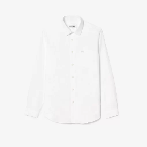 Chemise Regular Fit Unie En Coton Premium | Lacoste Fashion