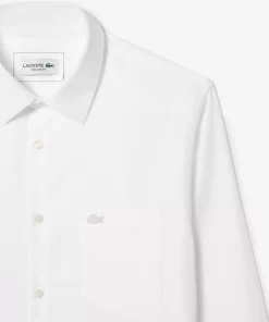 Chemise Regular Fit Unie En Coton Premium | Lacoste Fashion